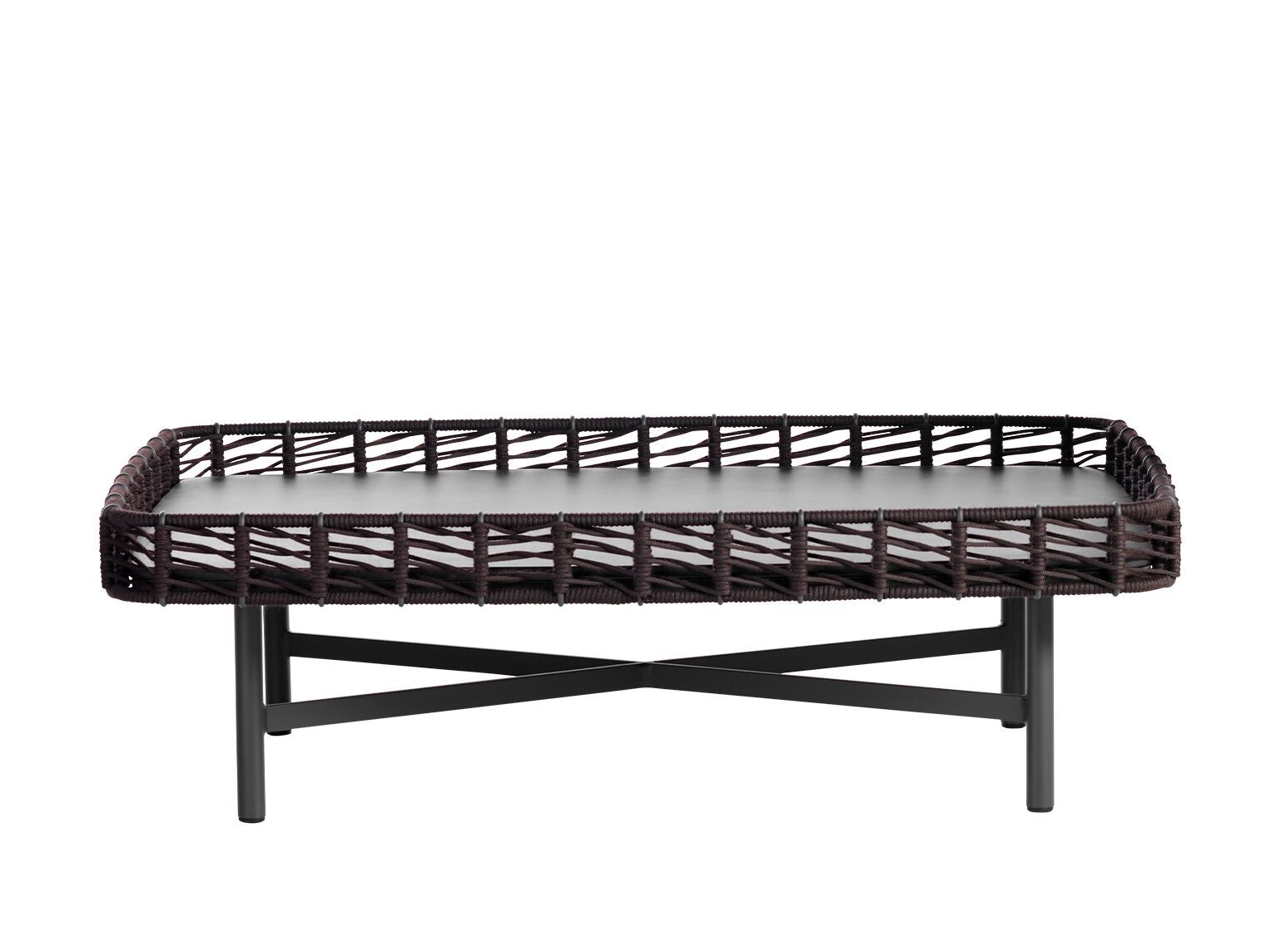 Прямоугольный садовый журнальный столик с верхней частью HPL Potocco Ropu ARCH-00150091