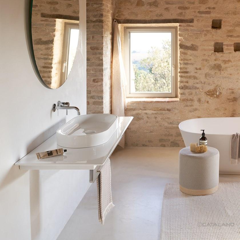 Подвесная раковина настенная овальная CERAMICA CATALANO Horizon белая sun-id-1348325 - Вид №3