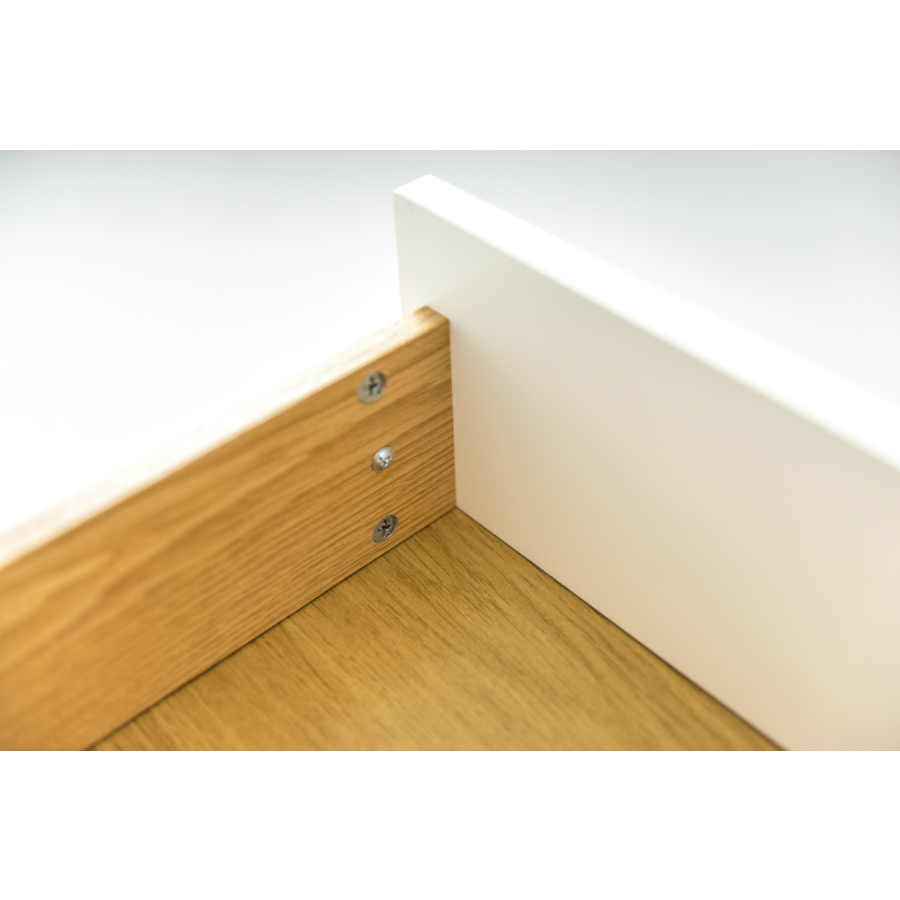 Стол обеденный, раздвижной, Tenzo Bess, 75х160/205х95 см, дуб, белый 2184001 - Вид №5