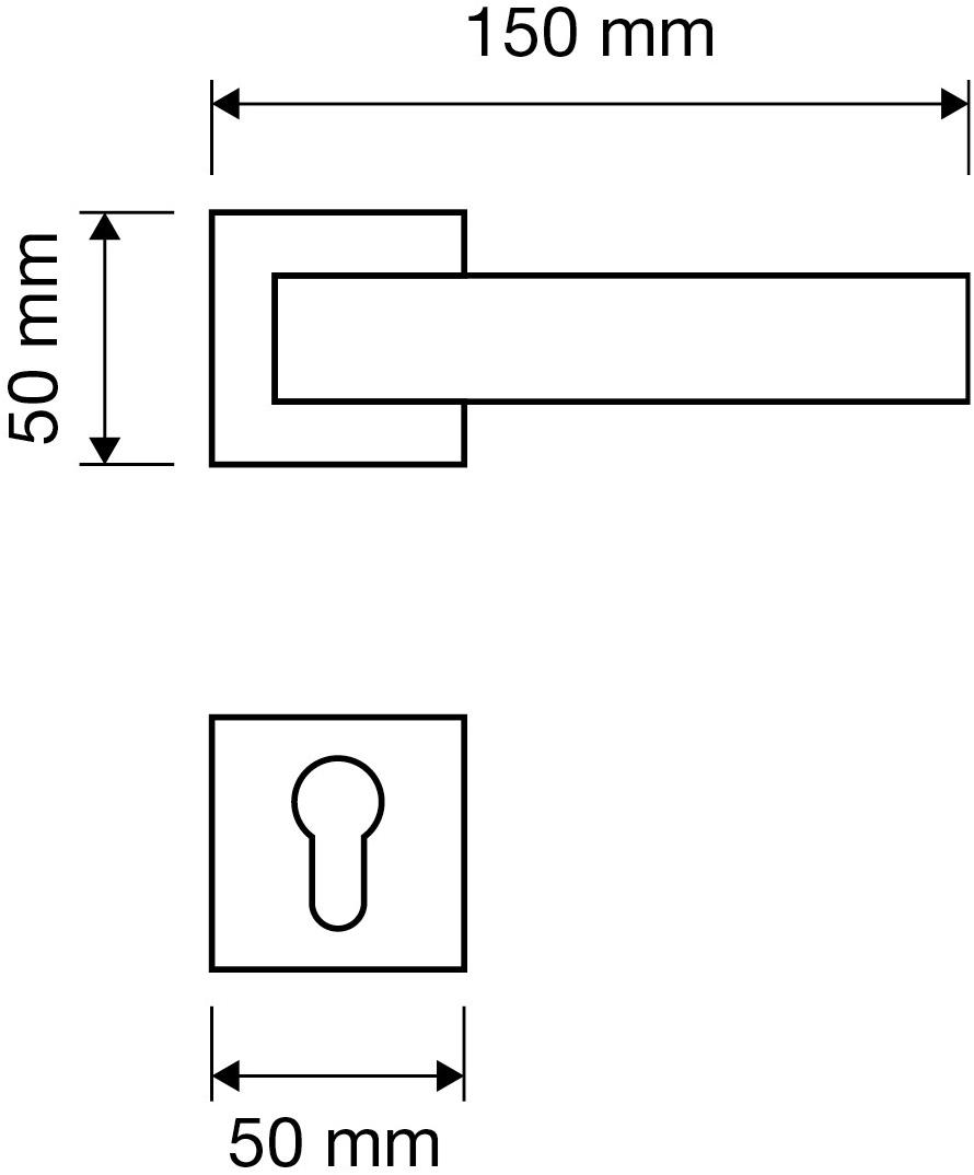 LINEA CALI' Ручка из хромированной латуни на розетке с замком Thais sun-id-1389404 - Вид №3