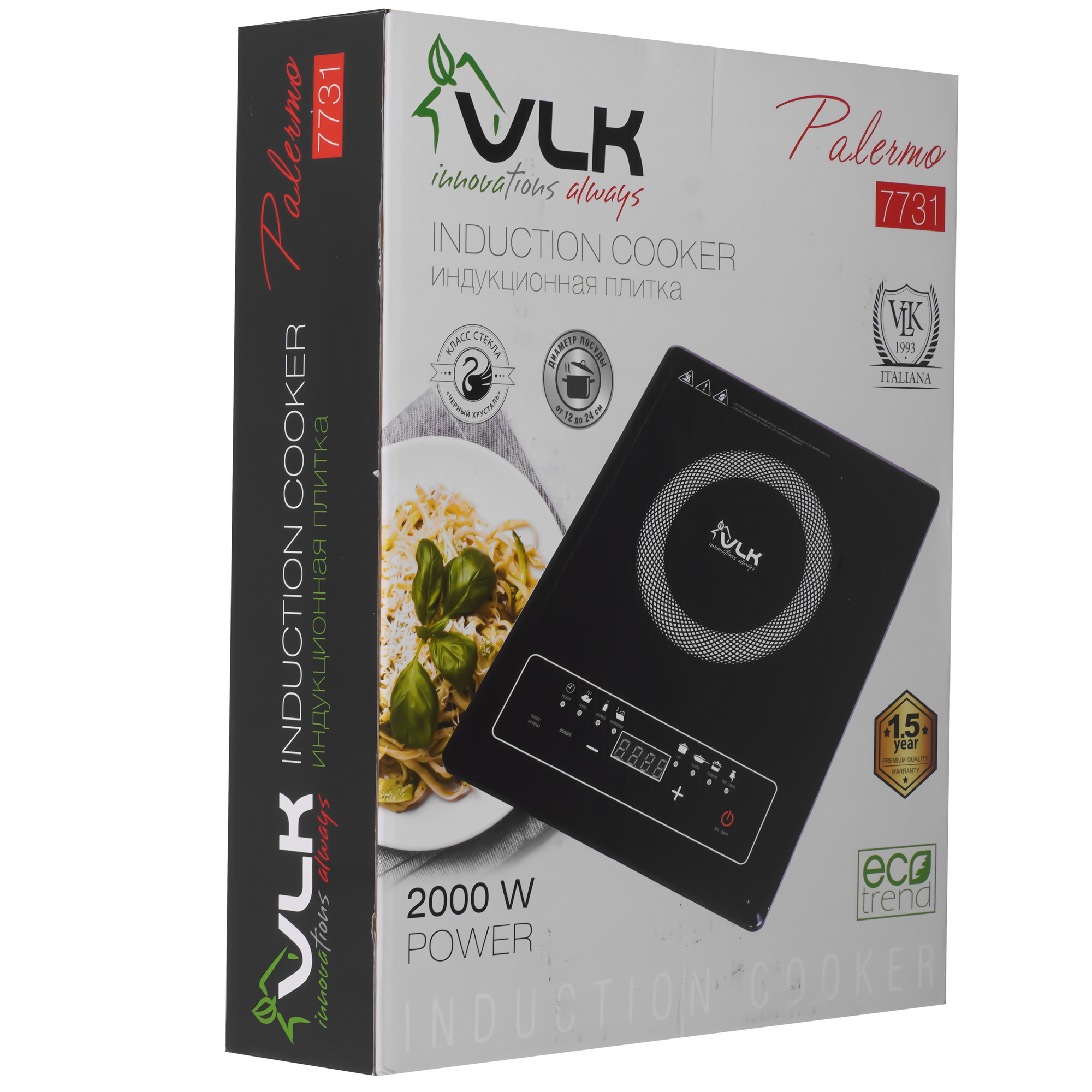 9225609 Плита компактная электрическая VLK Palermo 7731 черный STDN-0040364 - Вид №7