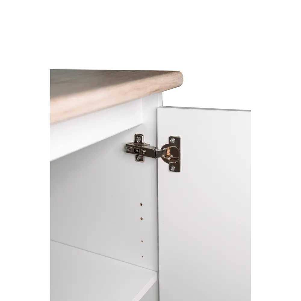 Кухонный шкаф напольный Миус 80x85x60 см ЛДСП цвет белый 89387889 STLM-2094121 Santreyd - Вид №4