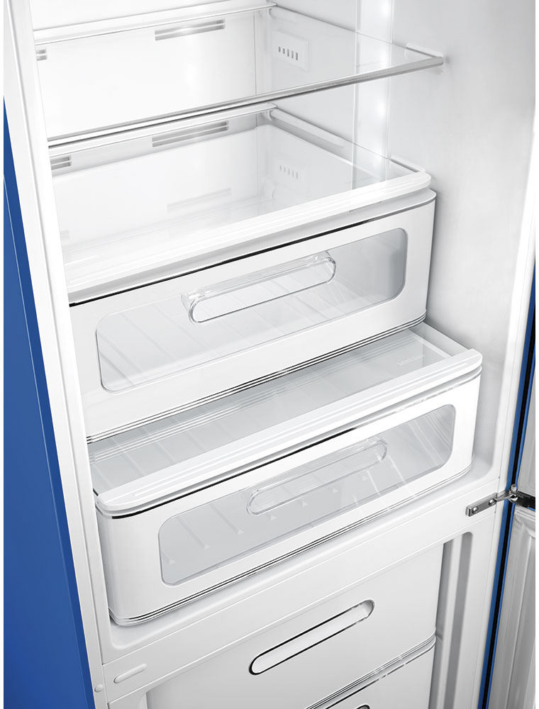 FAB32RBE5 Холодильник / отдельностоящий двухдверный холодильник, стиль 50-х годов, 60 см, синий , no-frost, петли справа SMEG  - Вид №2