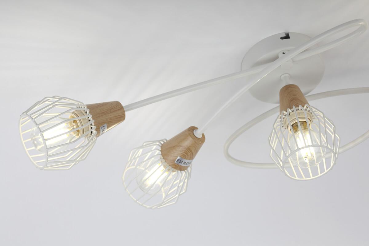 Потолочная люстра Rivoli Naturale 7002-305 RIVOLI NATURALE 336927 Белый - Вид №1