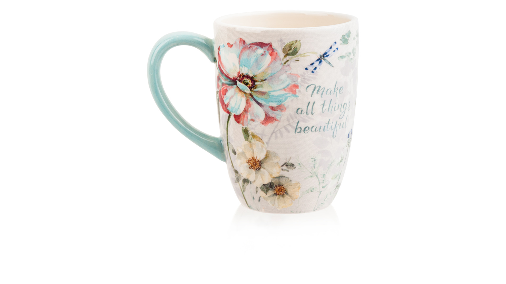 10672200 Certified International Кружка Certified Int. Весенний Букет. Розово-голубой цветок 600мл, керамика Керамика  - Вид №2