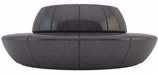 Bellitalia Круглая скамья со встроенной сеялкой со спинкой Olimpo sun-id-1428932 - Вид №3