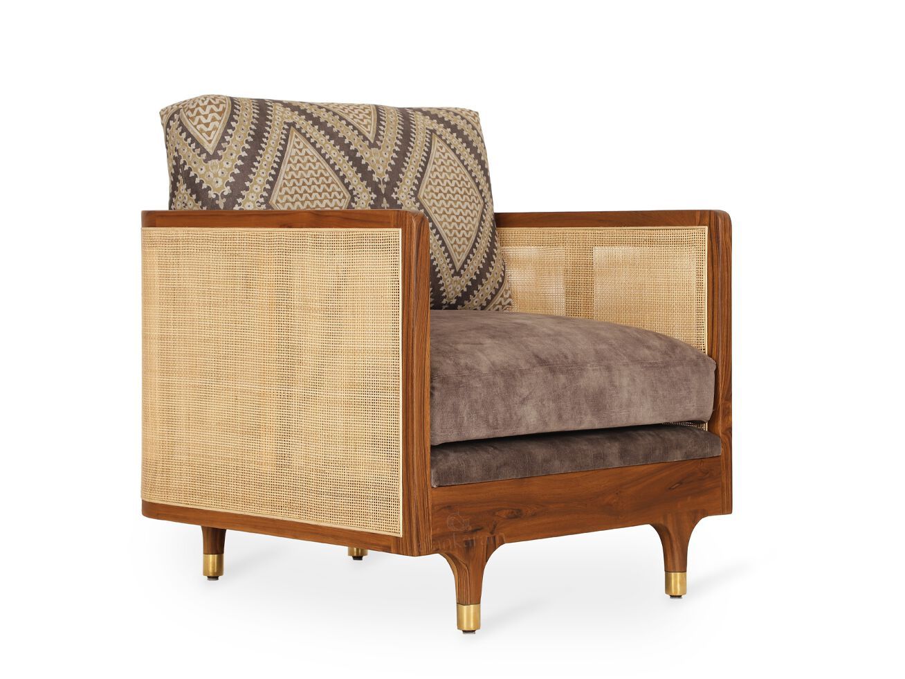 Тканевое кресло с подлокотниками Alankaram LUK ARCH-00074067