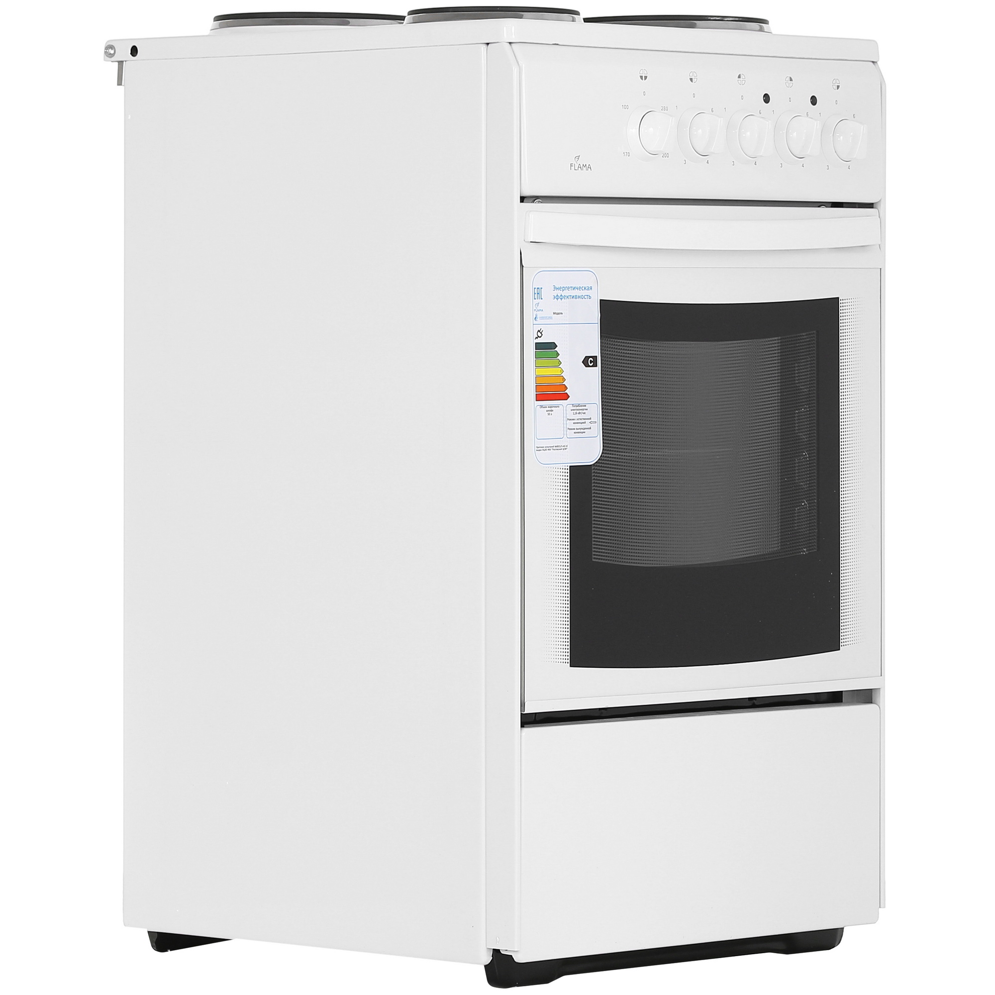 0191641 Электрическая плита FLAMA AE 1403 W белый Flama group STDN-0041572 - Вид №1