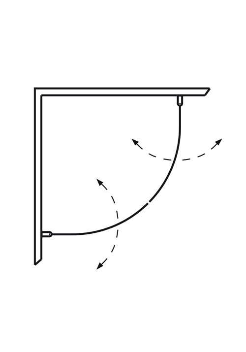 1450425 Igloo Pro Душевой Уголок Круглый 80X100 Hafa Прозрачный  - Вид №2