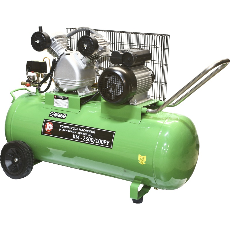 59438 Калибр Компрессор ременной КМ-2300/100РУ  - Вид №3