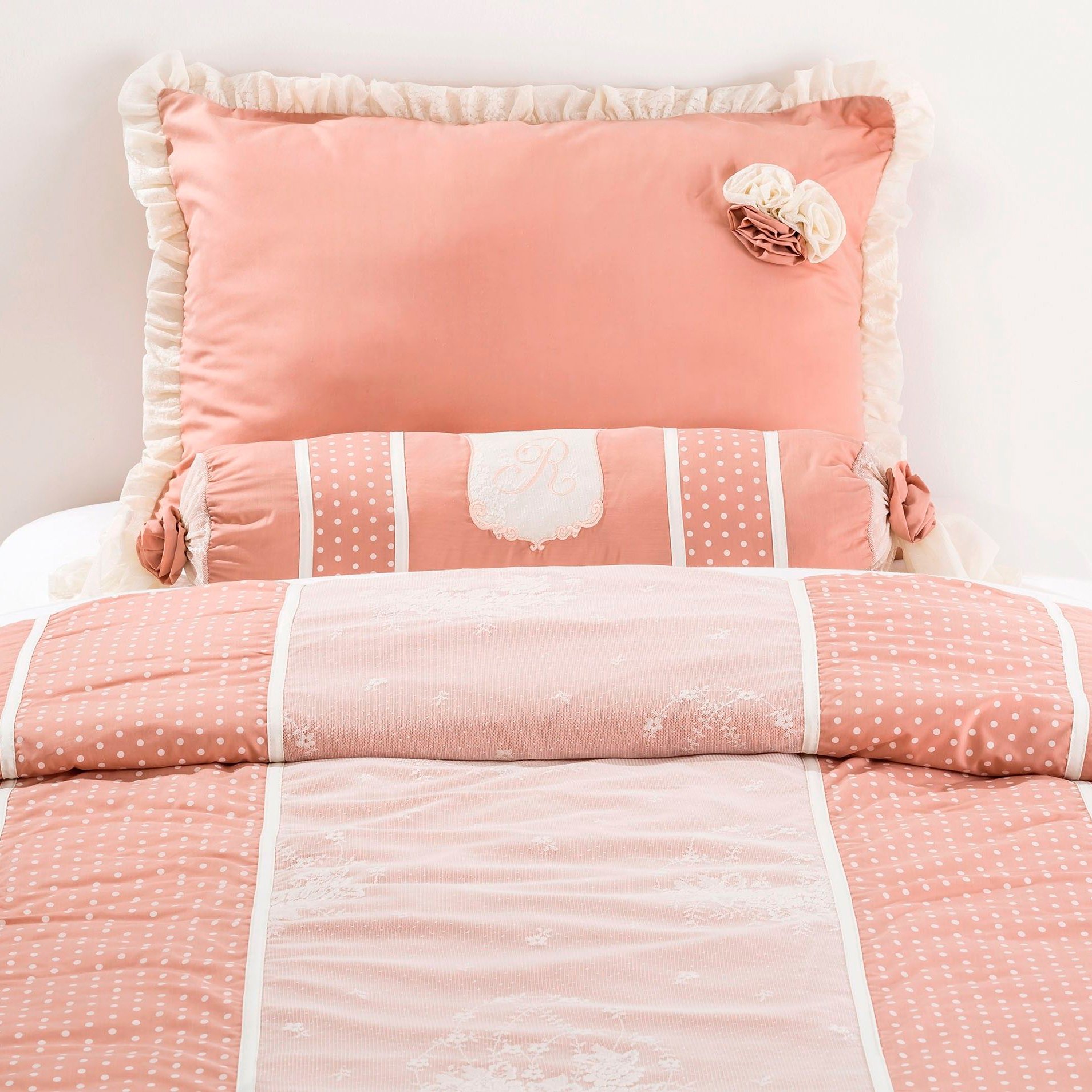 Покрывало с подушкой 90х200 см светло-розовое Dream CILEK ROMANTIC 00-3832464 Розовый Santreyd - Вид №2