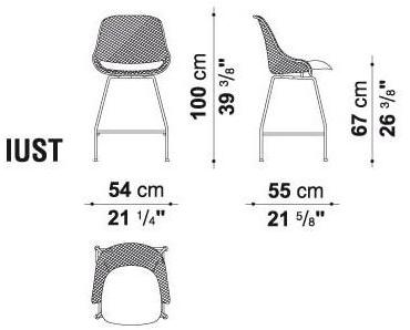 B&B Italia Project Офисное кресло из сетки с 5 спицами Iuta sun-id-1398734 - Вид №8