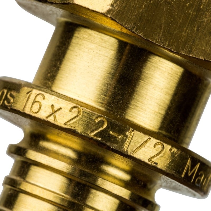 Переходник ВР 16x1/2" аксиальный для труб из сшитого полиэтилена STOUT SFA0002001612 - Вид №2