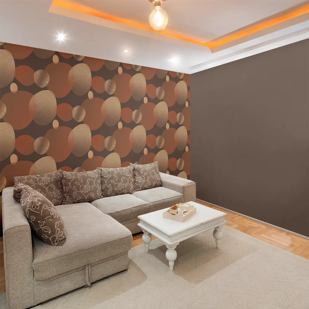 Обои флизелиновые Victoria Stenova Контраст 1.06 м коричневые VS587218 STLM-2023941 - Вид №4