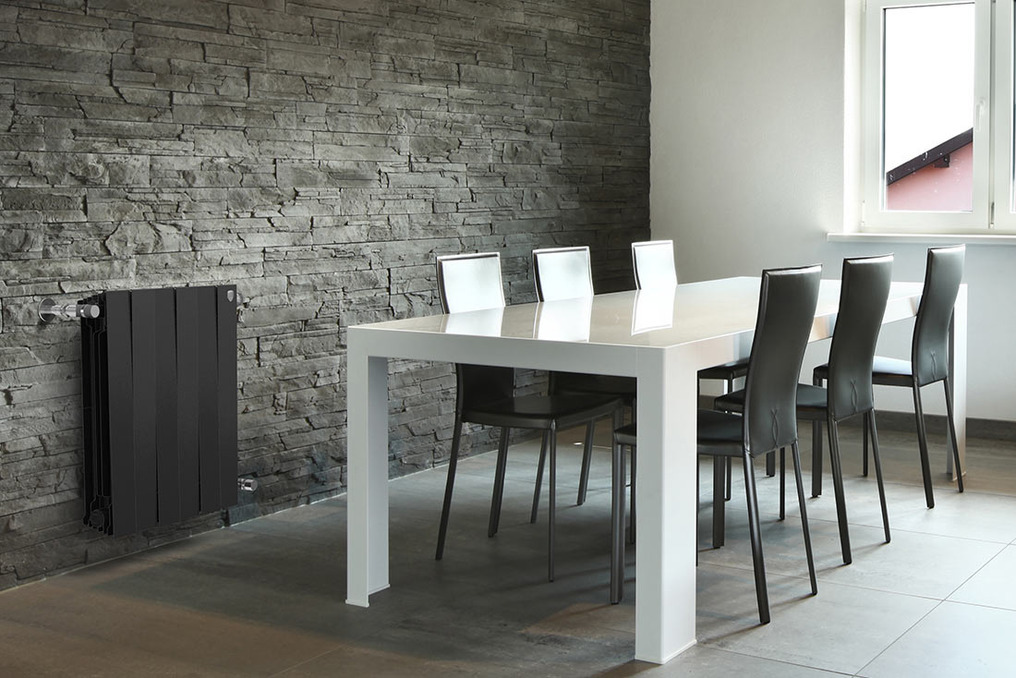 Радиатор биметаллический Royal Thermo PianoForte Noir Sable (черный)  - 10 секций sun-id-645987 - Вид №2