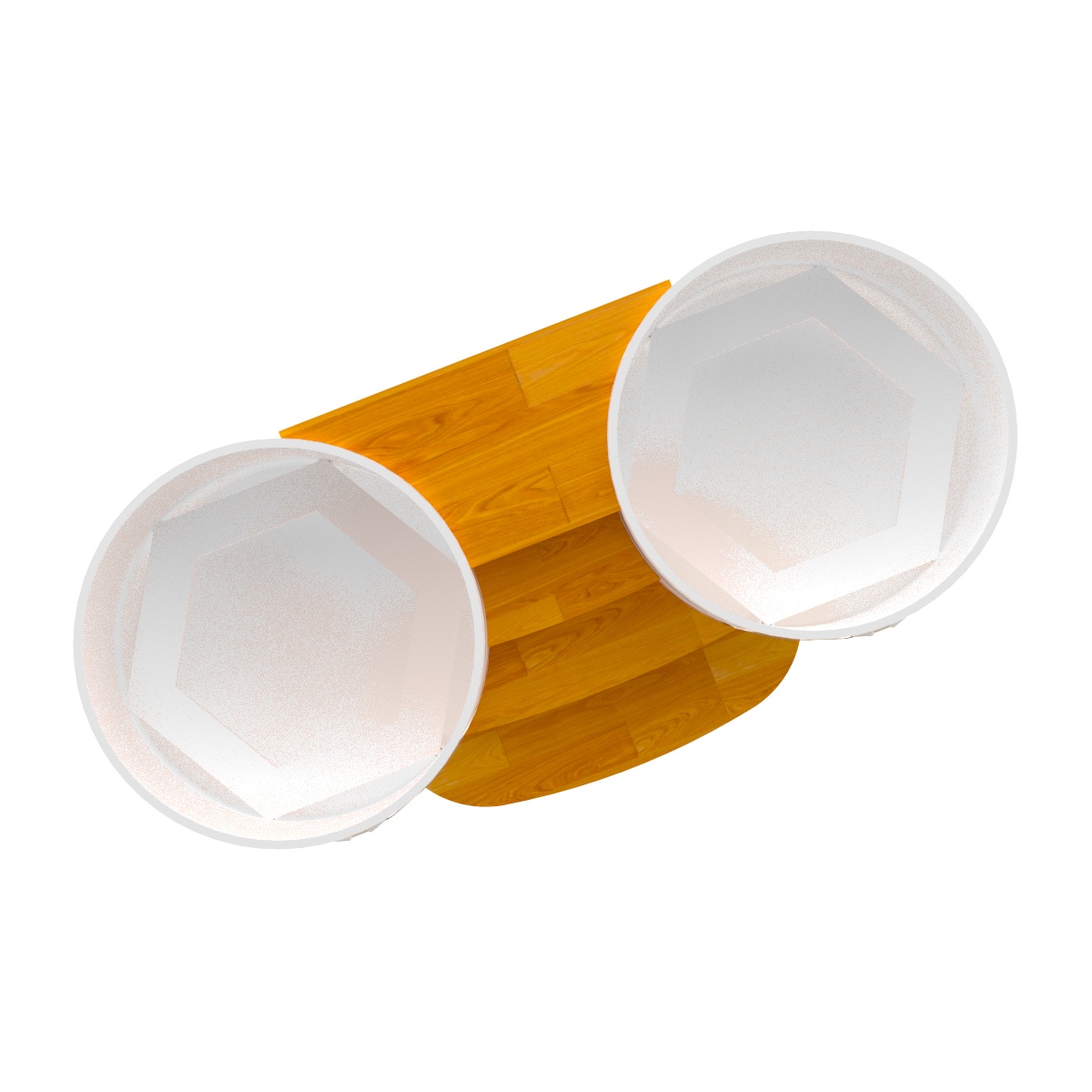 2344 Подиум на 2 купели D 1,5 СЛ натуральный Alyarus  - Вид №2