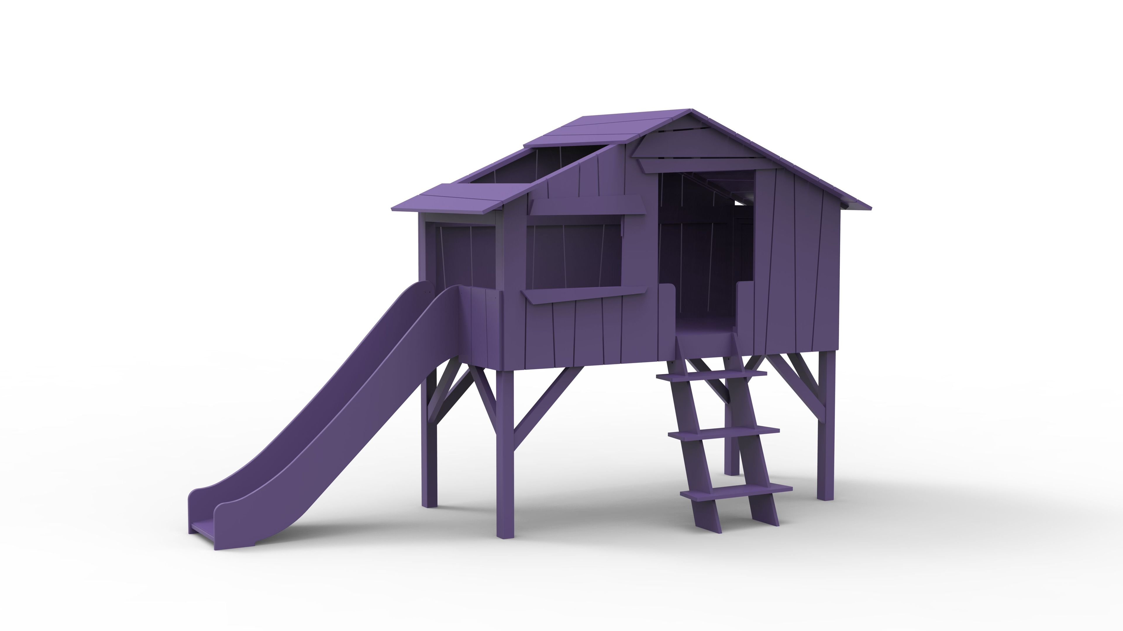 Кровать-чердак из МДФ с горкой Mathy by Bols TREEHOUSE BEDS &amp ARCH-00138368 - Вид №37