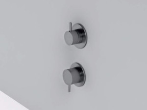 Смеситель для душа с 2 отверстиями из нержавеющей стали с переключателем