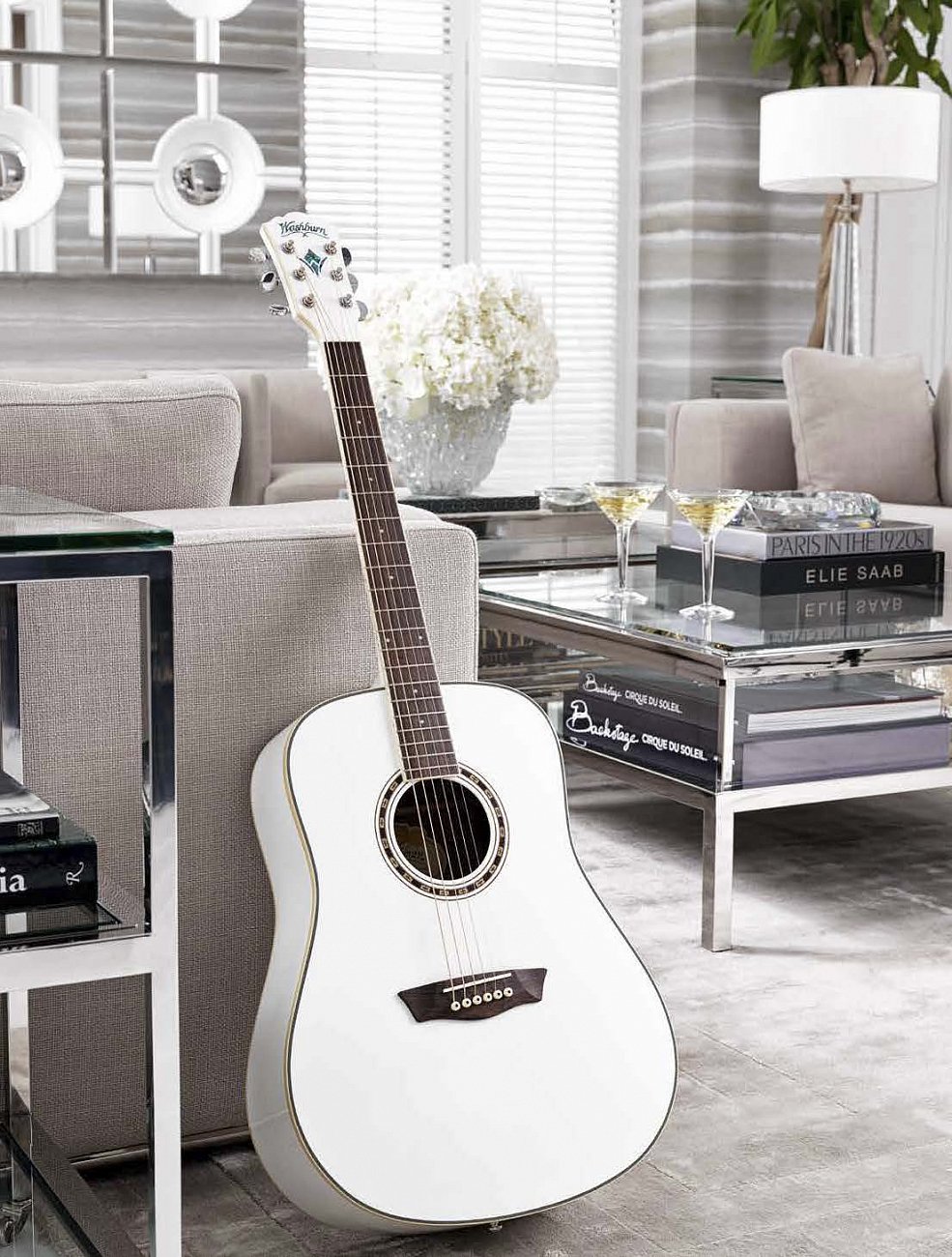 Зеркало квадратное в белой раме Jagger от Eichholtz EICHHOLTZ ДИЗАЙНЕРСКИЕ 247155 Белый  - Вид №6