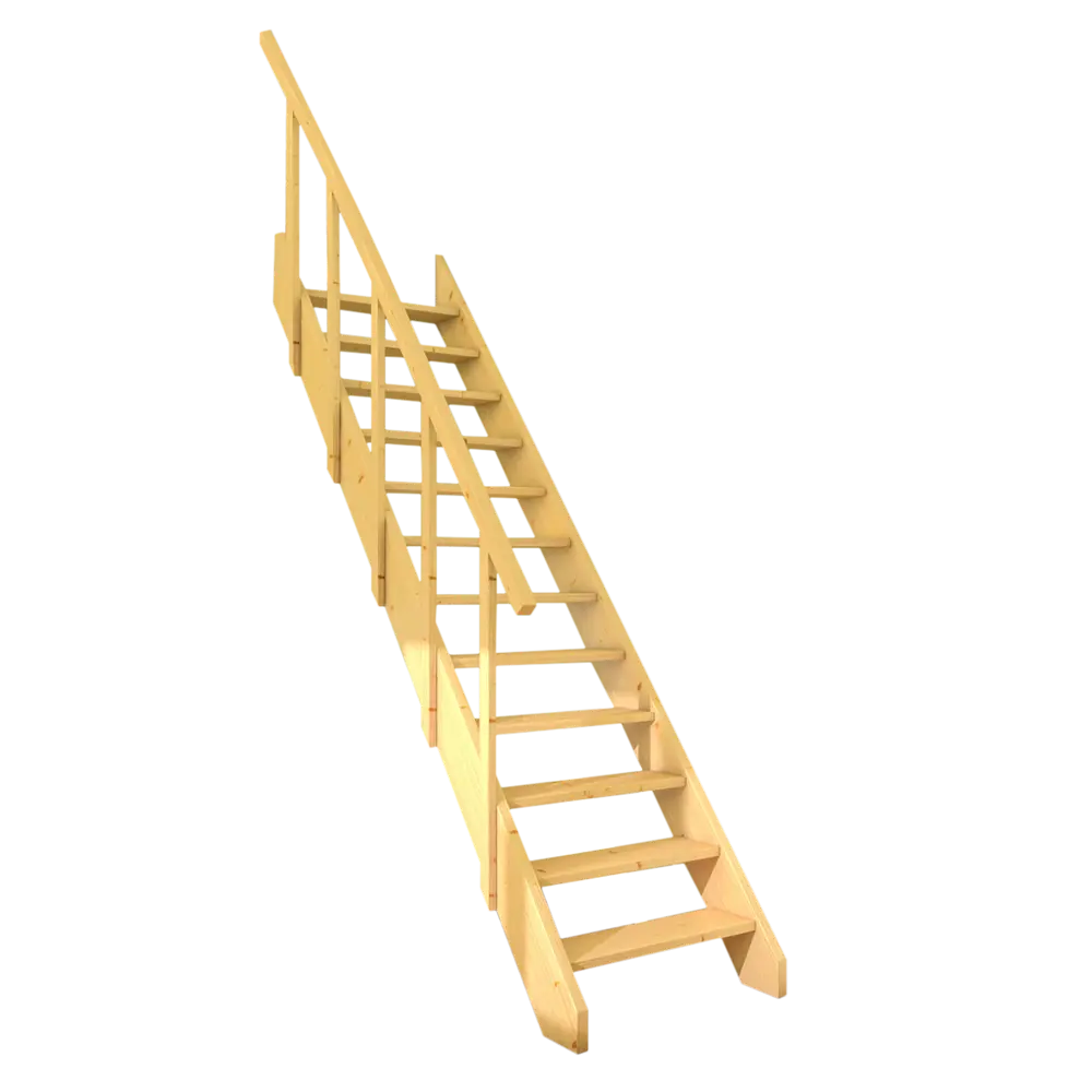 Лестница прямая деревянная 3М ТДВ STLM-2064717