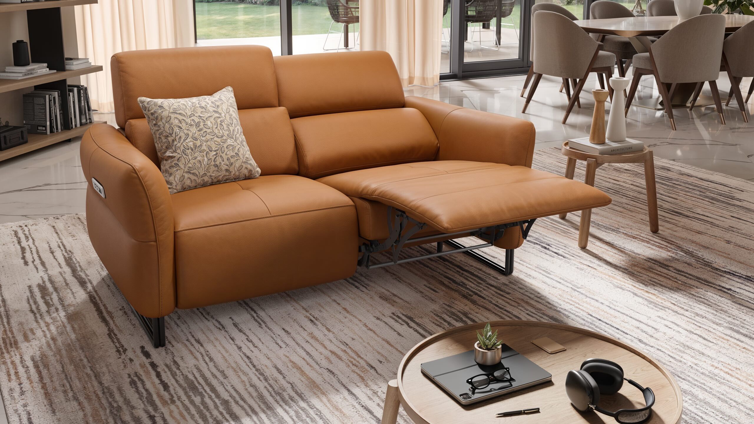 2-местный кожаный диван Sofanella Luna ARCH-00150977 - Вид №1