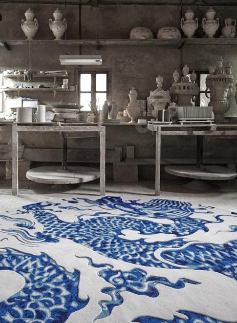 GAN Ковер из шерсти Chain stitch sun-id-1507705 - Вид №1