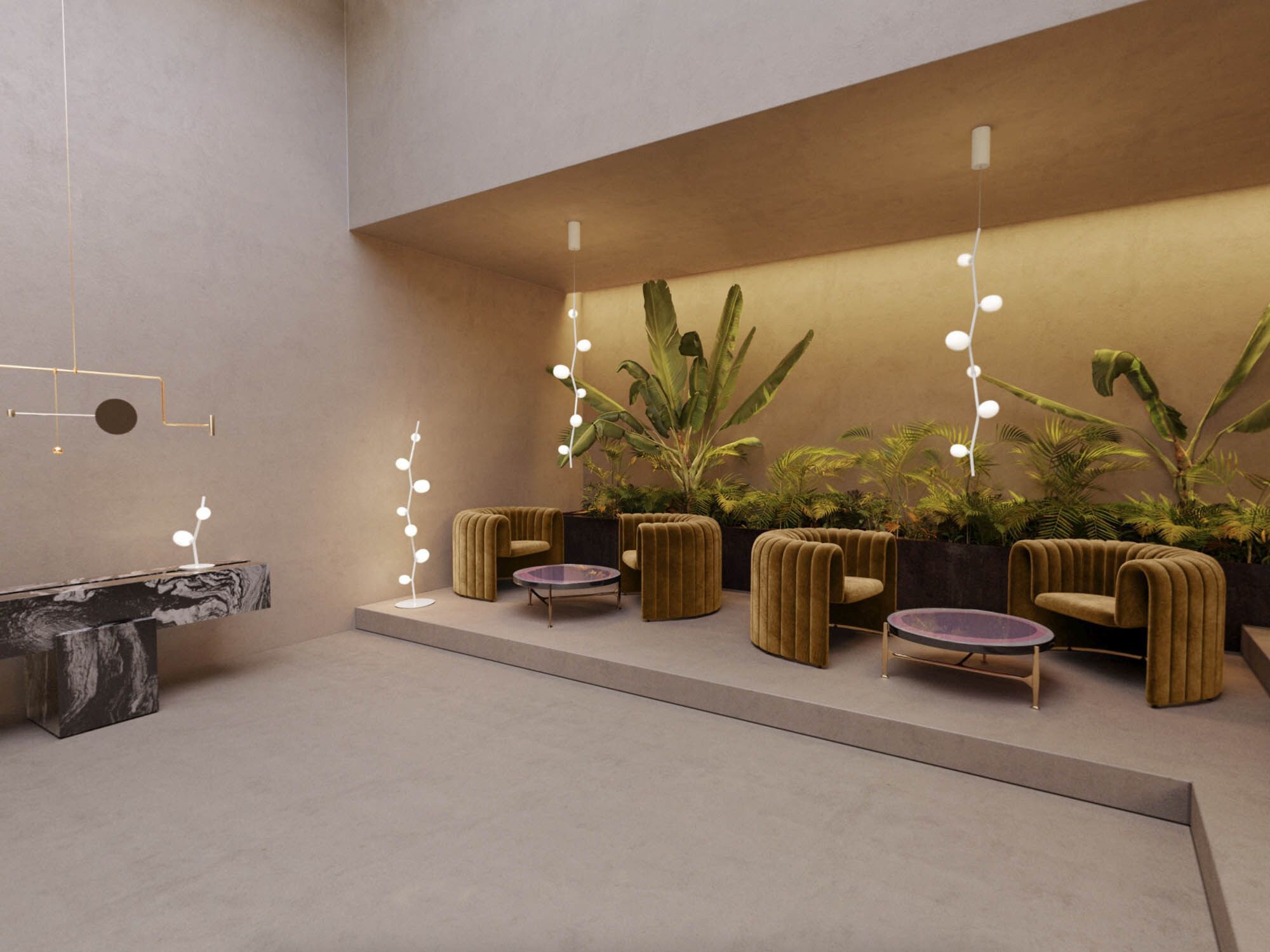 Напольная лампа из дутого стекла и металла BROKIS Ivy ARCH-00099533 - Вид №11