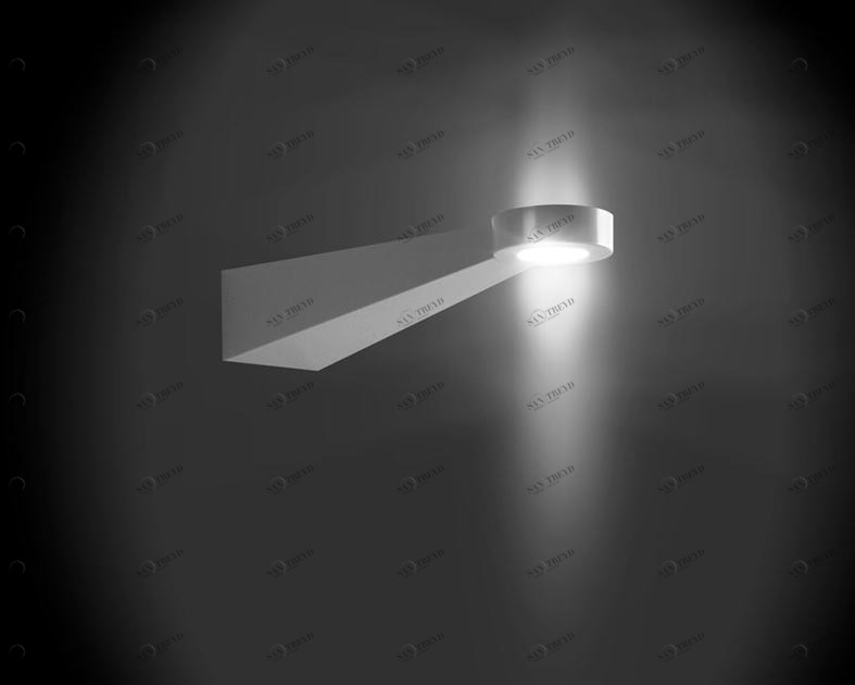 Martinelli Luce Настенный светодиодный светильник из алюминия прямого и отраженного света Q8 1296/di/dim/l/1/t/b