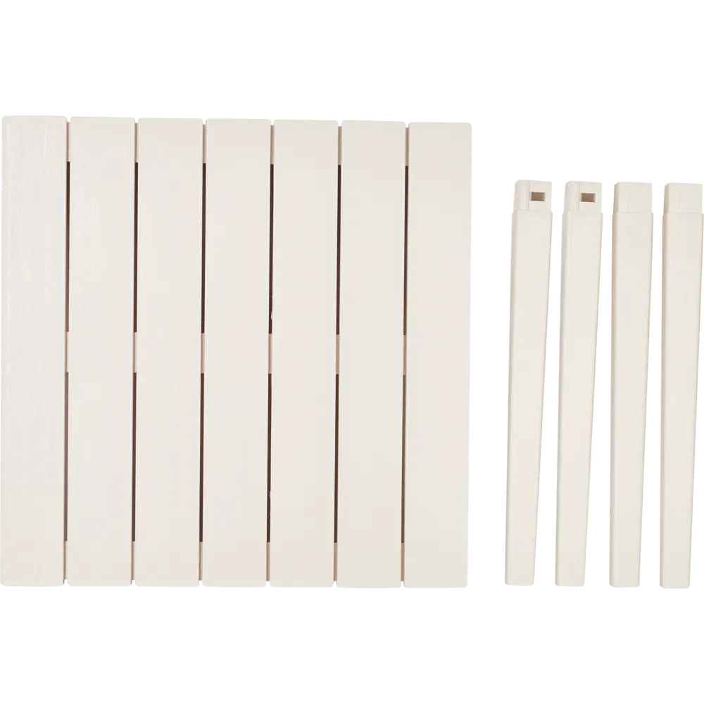 Стол садовый Прованс 71x80x80 см, пластик, цвет серый ЭЛЛАСТИК-ПЛАСТ STLM-2134219 - Вид №2