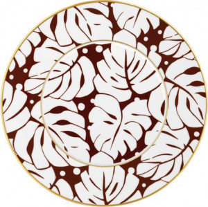 10564641 Furstenberg Набор тарелок подстановочных Furstenberg "Ореол цветной" 32см, 4 шт (4цв) Фарфор, Керамика