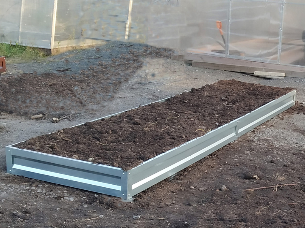 Грядка оцинкованная 1,0*4,0 м, высота 15 см ГеоПластБорд GPBST-158 - Вид №2