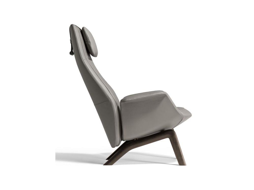 Кожаное кресло с высокой спинкой Poltrona Frau коллекция - диваны и кресла ARCH-00054710 - Вид №1