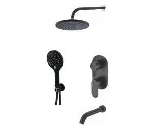 A177471 Встраиваемый комплект для ванны с верхней душевой насадкой, лейкой и изливом WasserKRAFT