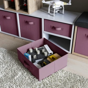 Короб Spaceo KUB Berry 15x31x31 см 14.4 л полиэстер цвет черничный