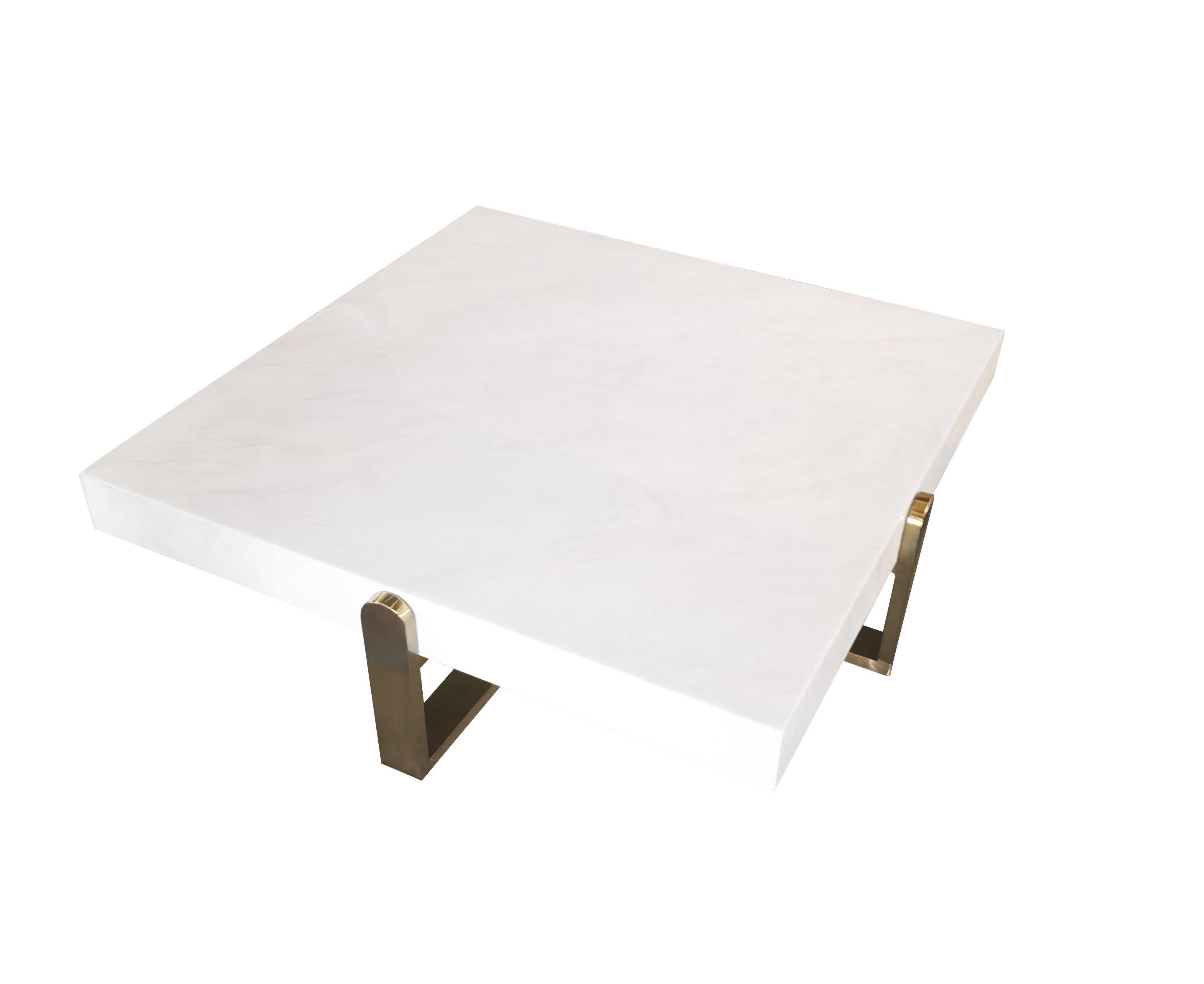 Квадратный журнальный столик из искусственного мрамора K-Lighting SQUARE ARCH-00060458 - Вид №1