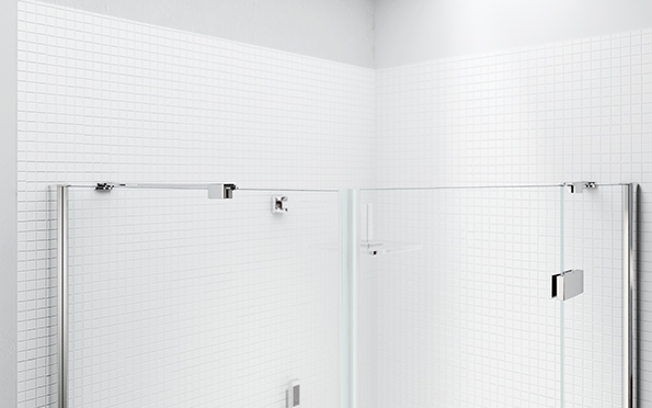 Дверь душевая для установки с боковой панелью S6FB1000CORN Merlyn 6 Series Хромированный  - Вид №1