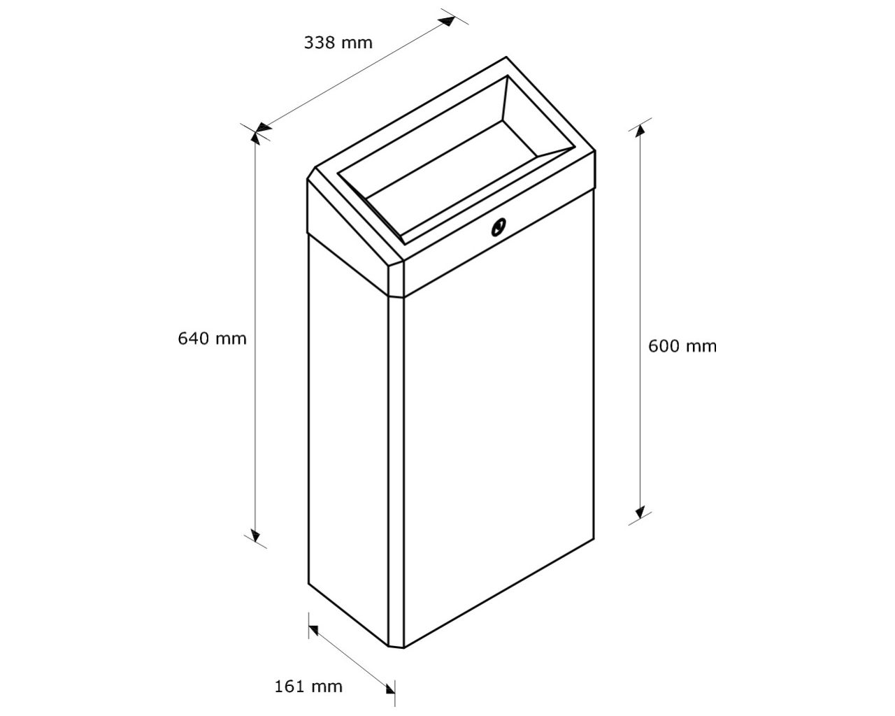 KDP101 INOX DESIGN открытая корзина - ПОЛОСКА, вместимость 27 лет Merida  - Вид №1