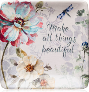 10672196 Certified International Тарелка пирожковая Certified Int. Весенний Букет. Розово-голубой цветок 15см, керамика Керамика