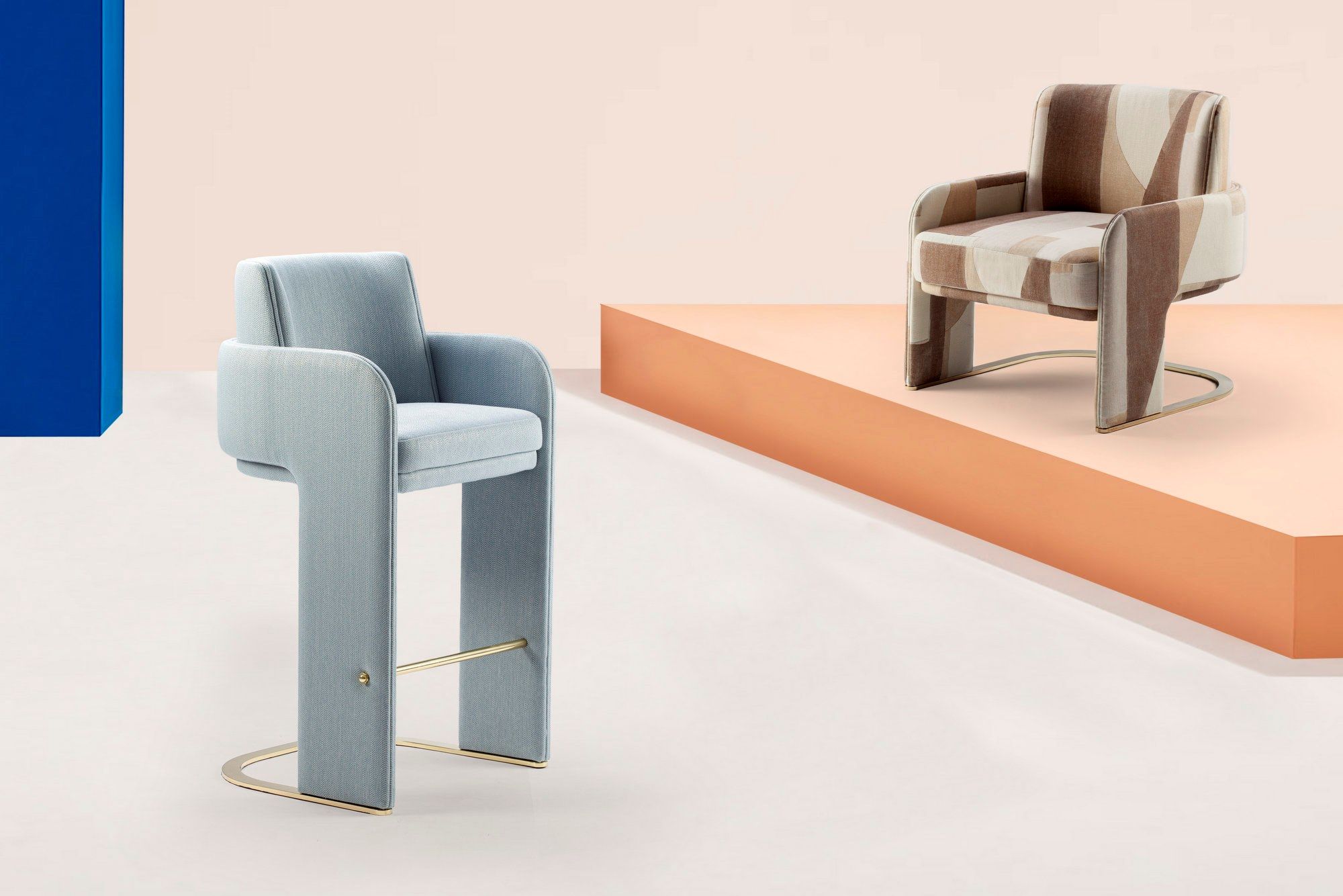 Ткань консольное кресло с подлокотниками DOOQ ARCH-00107564 - Вид №2