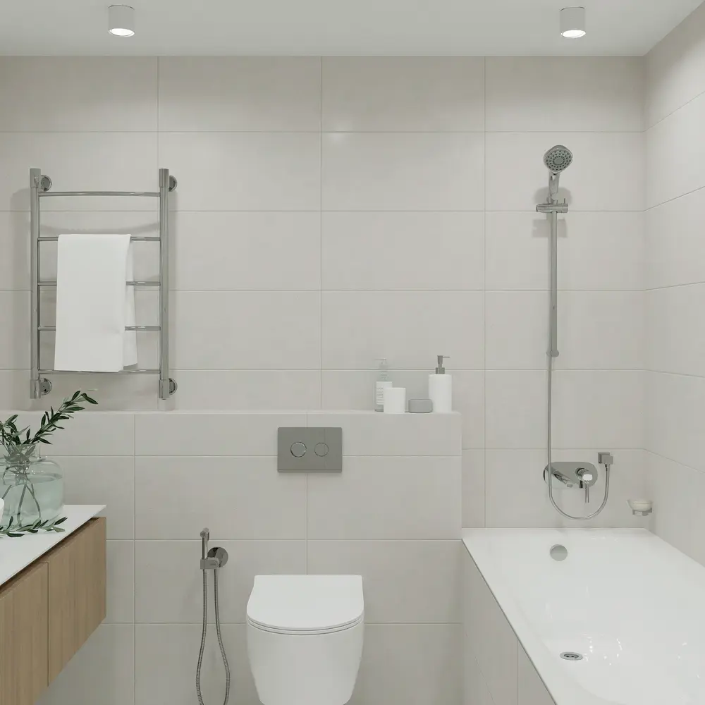 Плитка настенная Нефрит-керамика Armand Pro 60x30 см 1.8 м² матовый цвет светло-серый STLM-2159401 - Вид №5