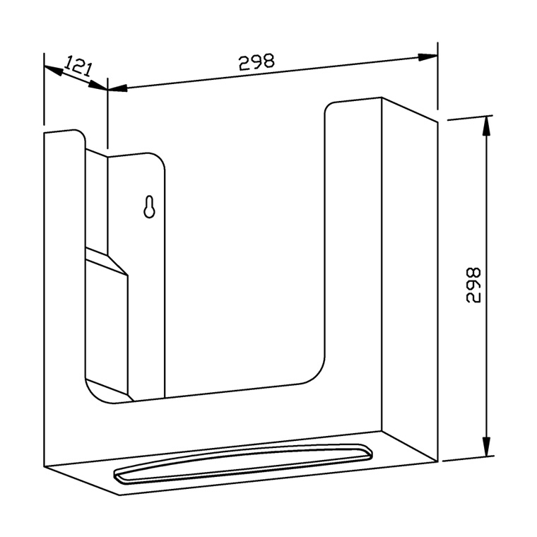 727055 Диспенсер для бумажных полотенец для монтажа в шкафу WP175 WAGNER_EWAR A-LINE Wagner Ewar  - Вид №1