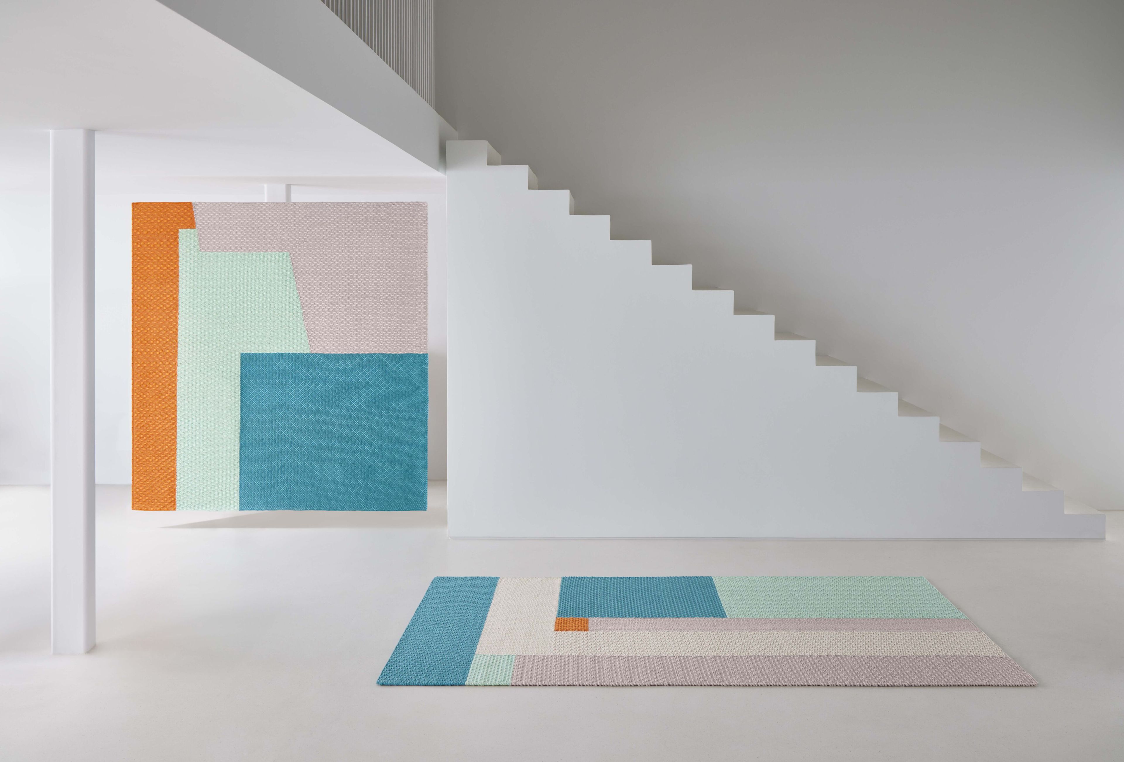 Прямоугольный шерстяной ковер GAN WEAVE MEETING POINT BLUE ARCH-00137645 - Вид №8