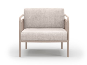 Тканевое садовое кресло с подлокотниками