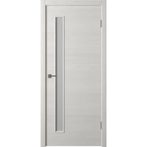 Дверь межкомнатная остеклённая финиш-бумага ламинация цвет ясень бежевый 80x200 см (с замком)