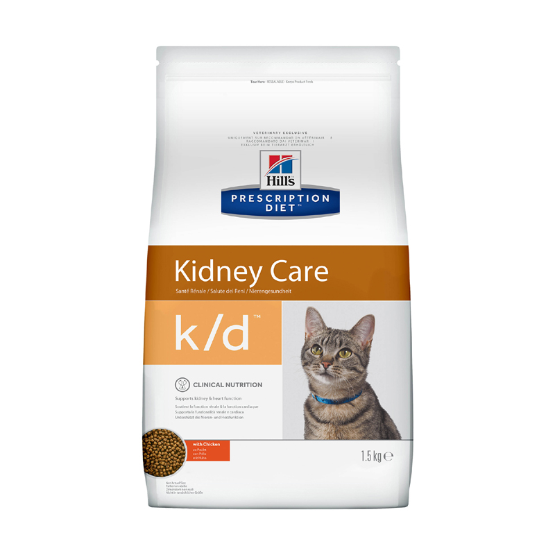 Т0055183 Корм для кошек Hill"s Prescription Diet Feline K/D при забол поч 1,5кг Hill's 