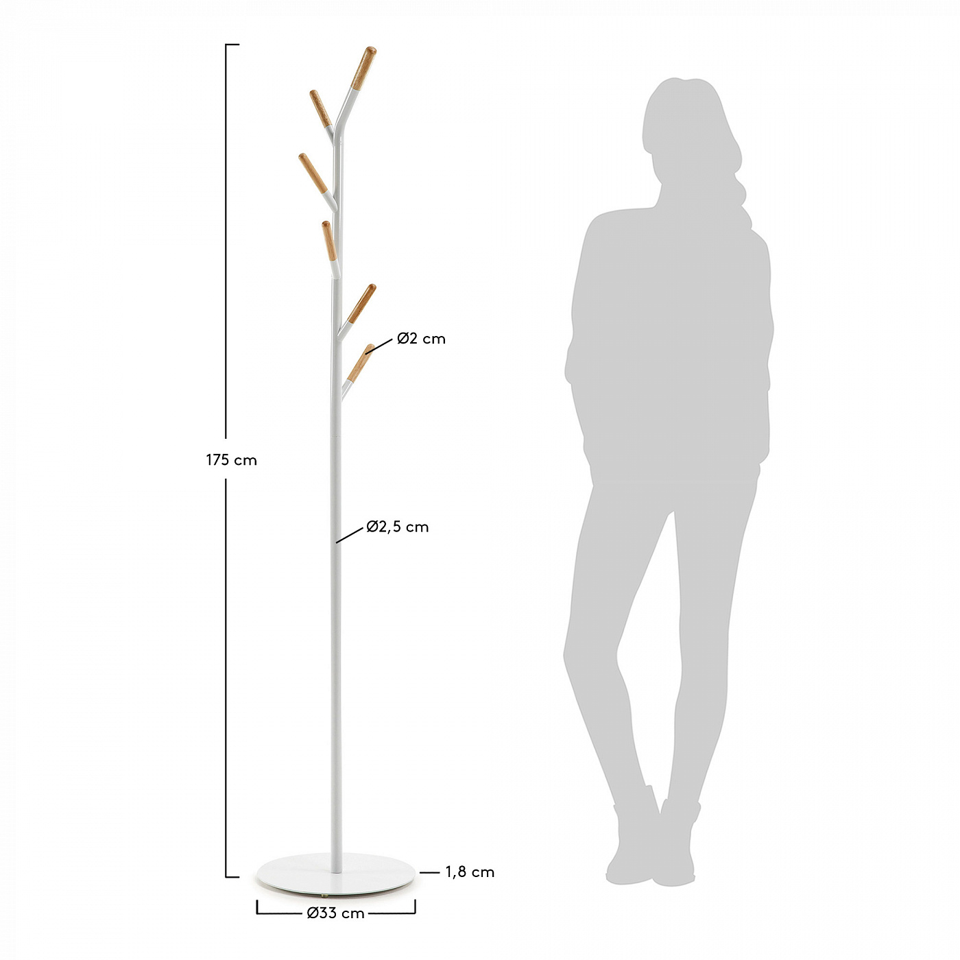 035645 Вешалка 175 см La Forma Bren 