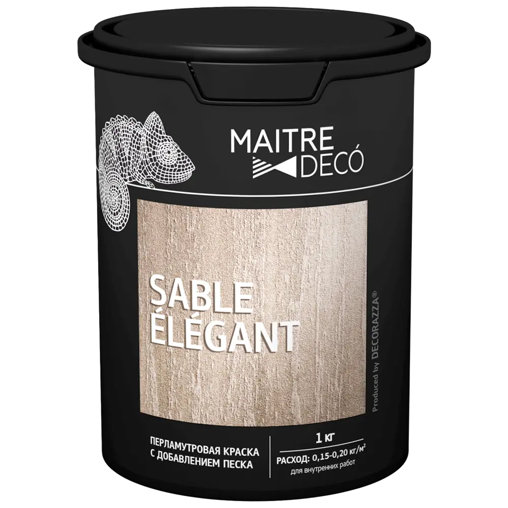 Краска перламутровая Maitre Deco Sable Elegant глянцевая с добавлением песка 1 кг STLM-2079230