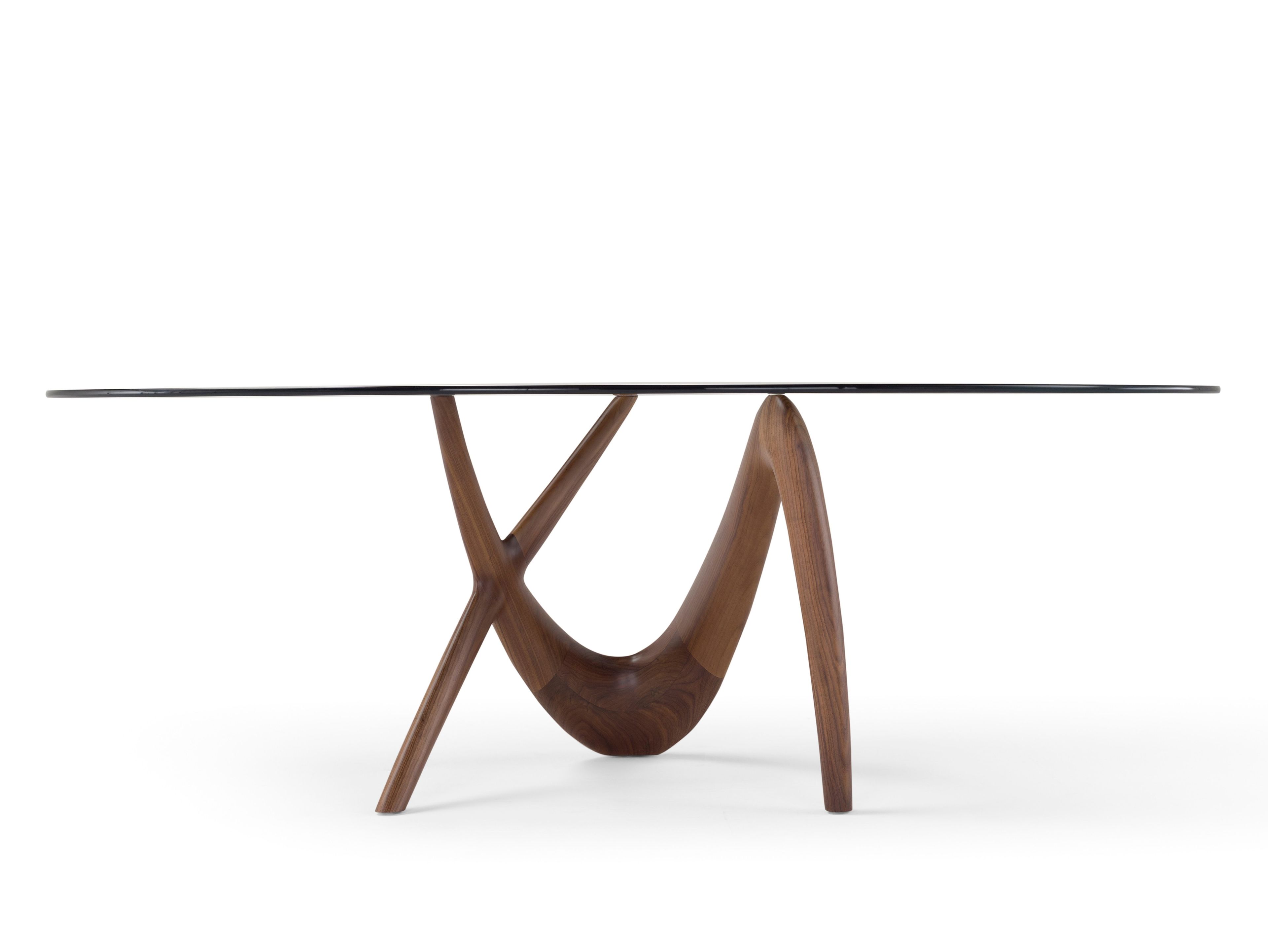 Овальный стол из дерева и стекла Amura Nx ARCH-00059244 - Вид №1