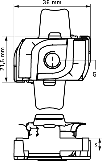 651868012 BIS RapidStrut® Монтажные гайки с фиксатором (BUP1000) монтаж в профиле Strut walraven  - Вид №1