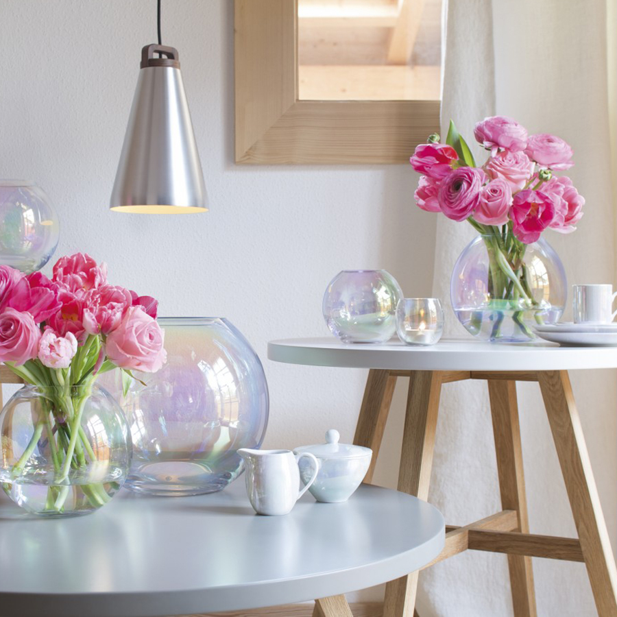 Ваза круглая pearl 24 см LSA INTERNATIONAL ДИЗАЙНЕРСКИЕ 300628 Прозрачный  - Вид №1